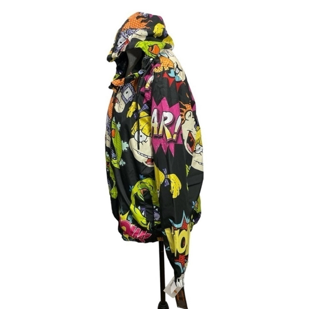 Nickelodeon Rugrats & Rocko Mash Print Windbreaker Jacket Kids Size S (8β9) - Picture 3 of 12